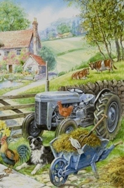 Old Tractor...Painting | Tractor art, Farm art, Farm paintings