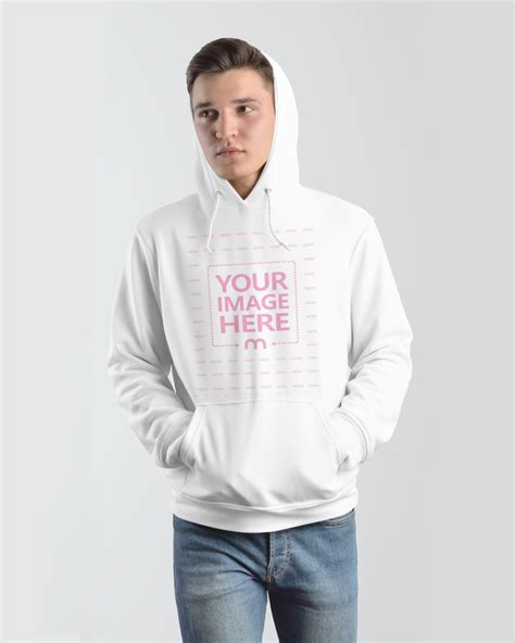 Front View Hoodie Mockup - Mediamodifier