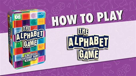 How To Play: The Alphabet Game - YouTube