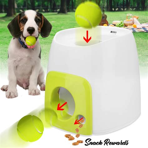 Woopet Pet Dog Toy Automatic Interactive Ball Launcher Tennis Ball ...