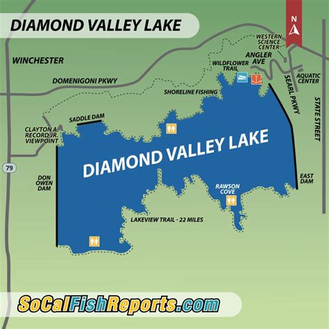 Diamond Valley Lake - Fish Reports & Map