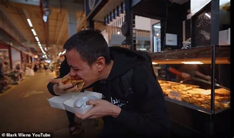 Mark Weins slammed for meat pie eating as he visited Australia for ...