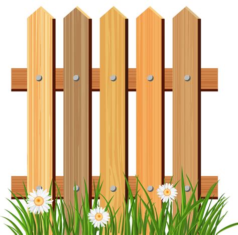 Wooden Garden Fence with Grass PNG Clipart | Gallery Yopriceville ...