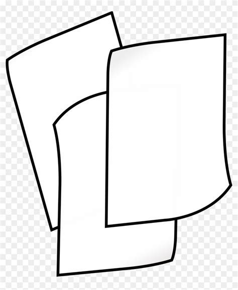 Of White Paper - Clip Art Black And White Paper - Free Transparent PNG ...