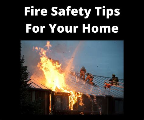 Fire Safety Tips For Your Home FB Post - Wilde Escape - The Wilde Escape