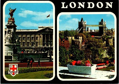 Vintage Continental Size Postcard Dual View of Buckingham Palace ...