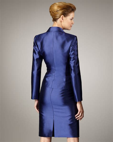 Lyst - Tahari Rosette-detail Suit in Blue