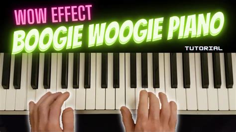 Boogie Woogie Piano: Beginners Easy Tutorial [ Step-by-Step Lesson ...