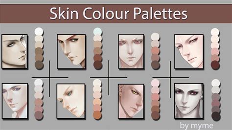 Skin Colour Palettes by Myme1 on deviantART | Skin color palette, Skin ...