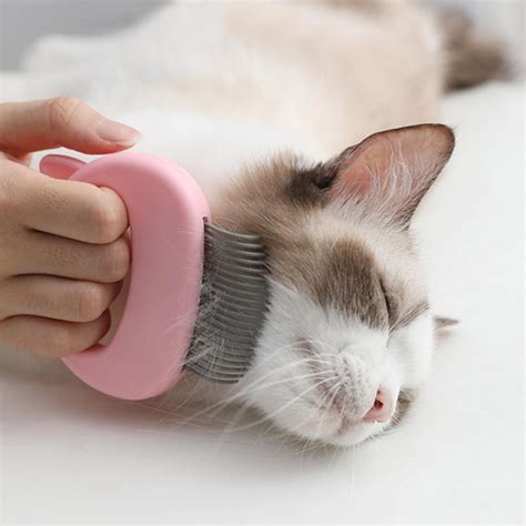 Cat Comb Pet Short Hair Removal Massaging Soft Deshedding Brush Pet ...