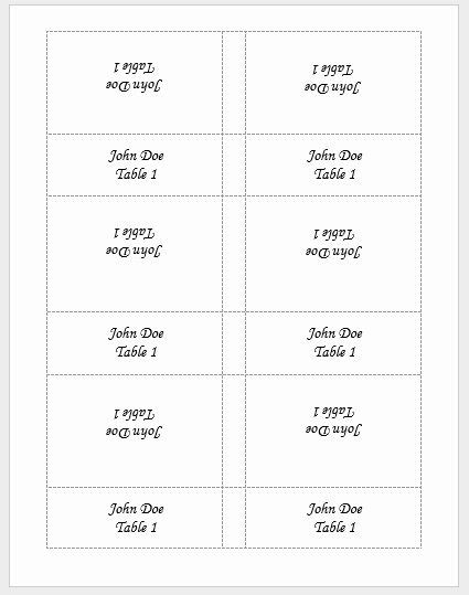 Place Card Template Word Beautiful How to Print On Both Sides Of Your ...