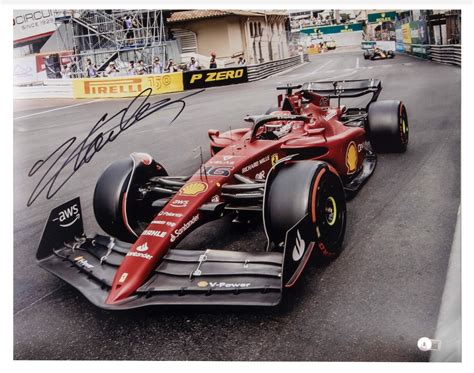 Charles Leclerc Signed Monaco Photograph - CharityStars