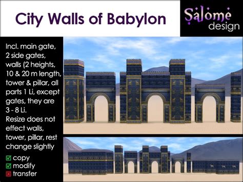 Second Life Marketplace - City Walls of Babylon