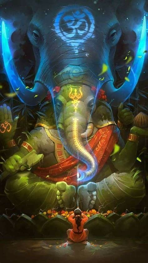 GaïaChakra | Lord ganesha paintings, Ganesha painting, Ganesha art