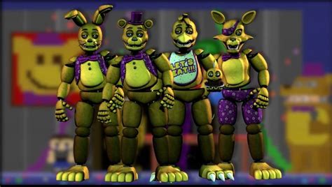 Springlock Animatronics | Fnaf funny, Fnaf drawings, Anime fnaf