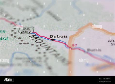 Map of dubois wyoming hi-res stock photography and images - Alamy