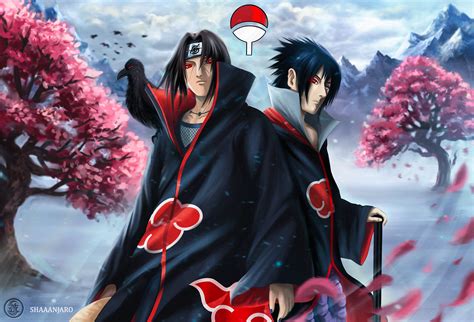 Itachi and Sasuke fan art by me! : r/Naruto