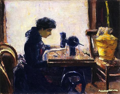 The Sewing Machine Artwork By Lesser Ury Oil Painting & Art Prints On ...