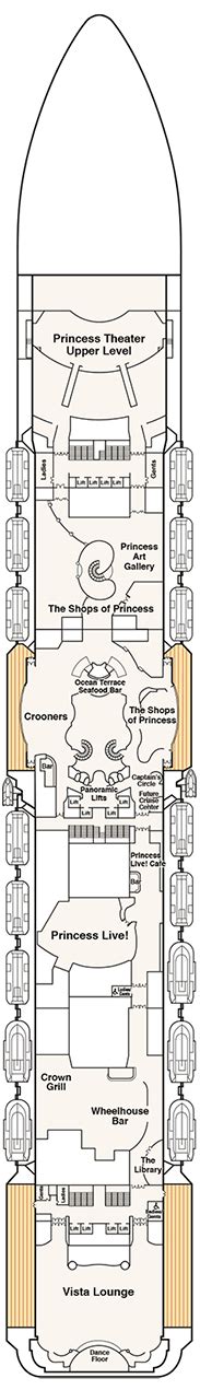 Regal Princess Deck plan & cabin plan