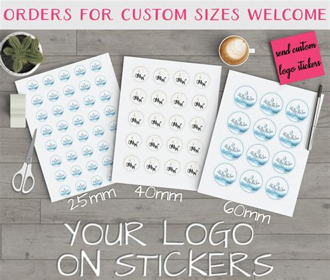 Round Custom Stickers, Custom Image Sticker, Business Logo Stickers ...