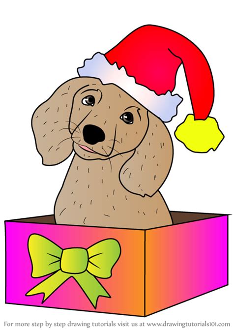 How to Draw Christmas Dog | How to draw christmas, Christmas dog, Draw ...