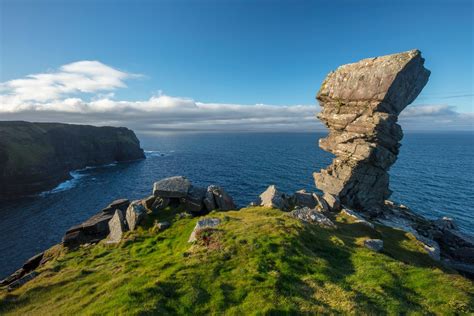 Photo Prints Wall Art - Rock formation at Hag's Head, Cliffs of Moher ...