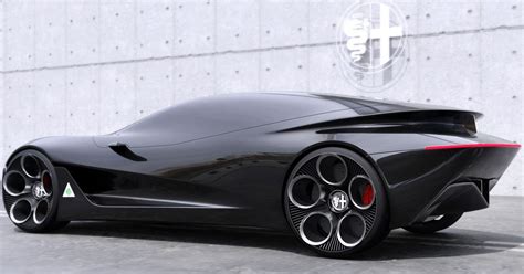 klaus dahlenkamp envisions a sleek, futuristic alfa romeo supercar concept