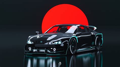 ArtStation - Toyota Supra mk4 wide body kit