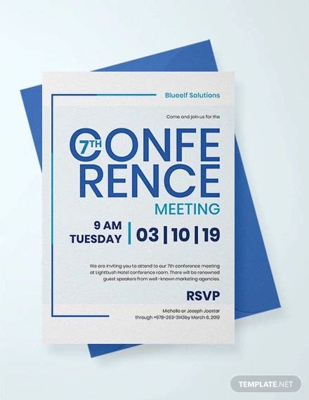 10+ Conference Invitation Templates - Word, Illustrator, Publisher ...