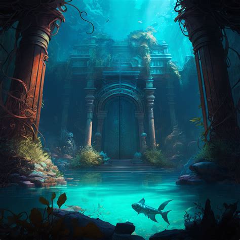 ArtStation - The Lost City of Atlantis: A Digital Painting Depicting ...