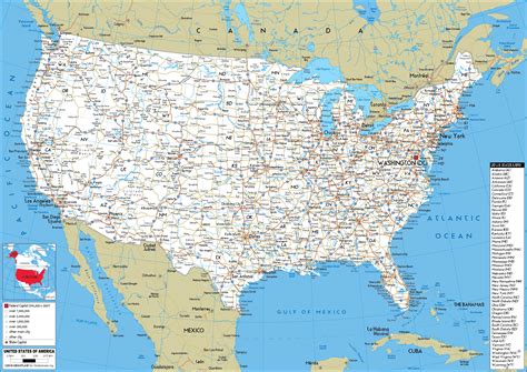 Map Of Usa With Cities And Interstates - When Do We Spring Forward In 2024