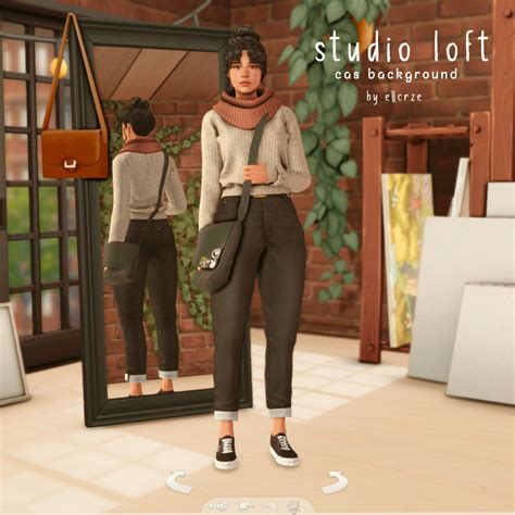 CAS Background - Studio Loft | ellcrze on Patreon | Sims 4 cas ...