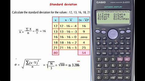 Standard deviation calculator.avi - YouTube