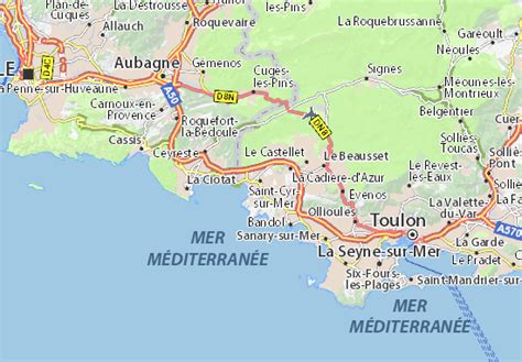 MICHELIN Saint-Cyr-sur-Mer map - ViaMichelin