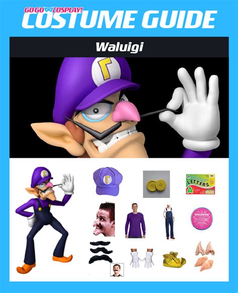 Waluigi Costume for Adults - DIY Guide for Cosplay & Halloween