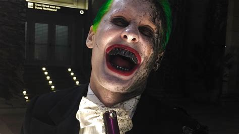 New Look At Jared Leto’s Disturbing Joker In Suicide Squad