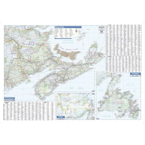 Maritimes Wall Map by Lucid Map - The Map Shop