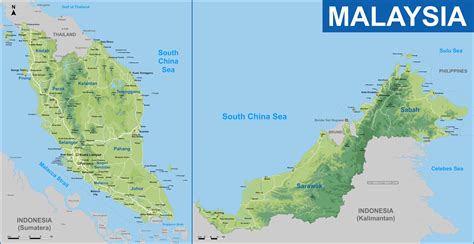 Map Of Malaysia Malaysia Map Malaysia Tourist Map Map Of Malaysia ...