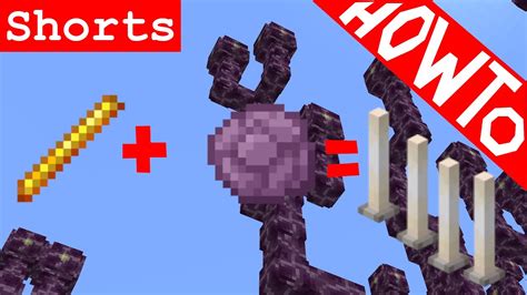 Minecraft: How to Easily Craft/Make End Rods - Tutorial - YouTube