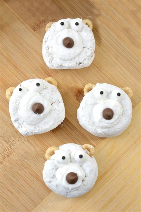 Easy DIY Polar Bear Christmas Donuts - Shrimp Salad Circus