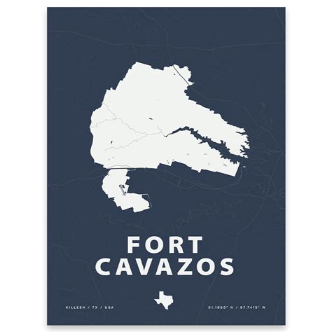 Fort Cavazos Map Print | Home Base Maps