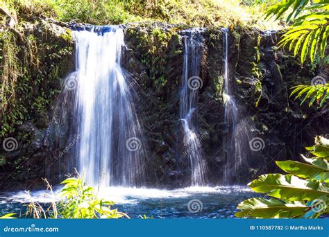 Triple Waterfall Found Along the Legendary Road To Hana in Maui, Hawaii ...