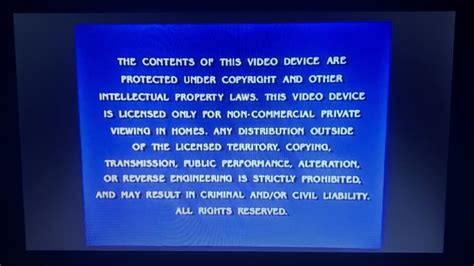 Paramount FBI Warning Screen/The Views Expressed Screen (Clockstoppers ...