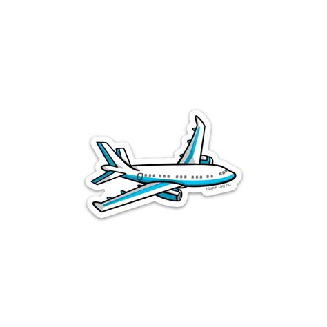 The Airplane Sticker | Travel stickers, Cute laptop stickers ...