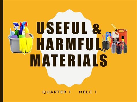 Useful and Harmful Materials - Quizizz