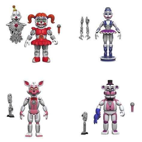 Five Nights at Freddy's! 5" Articulated Action Figures - Baby, FT Foxy ...