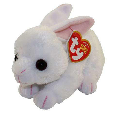 TY Beanie Baby - COTTON the White Bunny (6 inch) (Mint ...