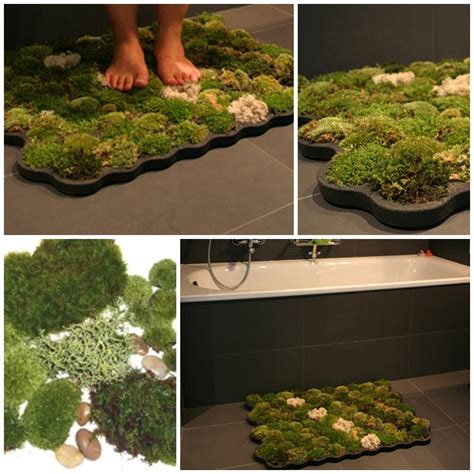 Wonderful DIY Amazing Moss Shower Mat