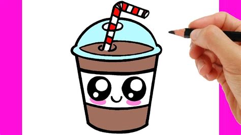 HOW TO DRAW A CUTE MILK SHAKE EASY STEP BY STEP - KAWAII DRAWINGS