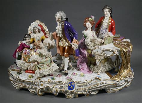 Large DRESDEN Porcelain Lace Figural Group - Jun 15, 2019 | Blackwell ...